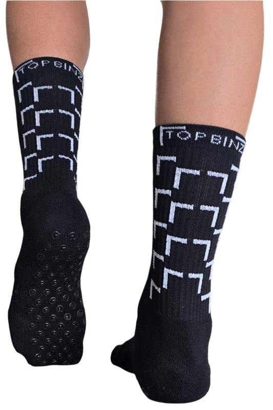 TBZ Grip Sock (4 pack black/white)